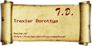 Trexler Dorottya névjegykártya